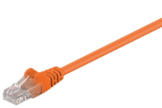 Cat 5e U/UTP Netværkskabel - Orange - 0.25 m